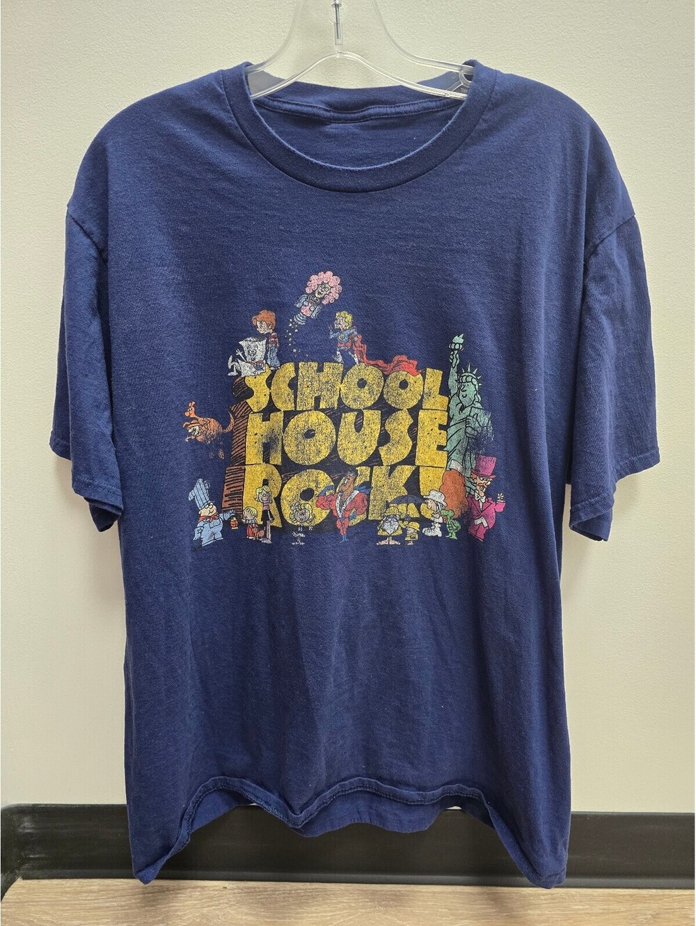 Vintage 90s Schoolhouse Rock Single Stitch T-Shirt Blue